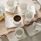 Karaca Laura Kaffeetassen-Set für 6 Personen